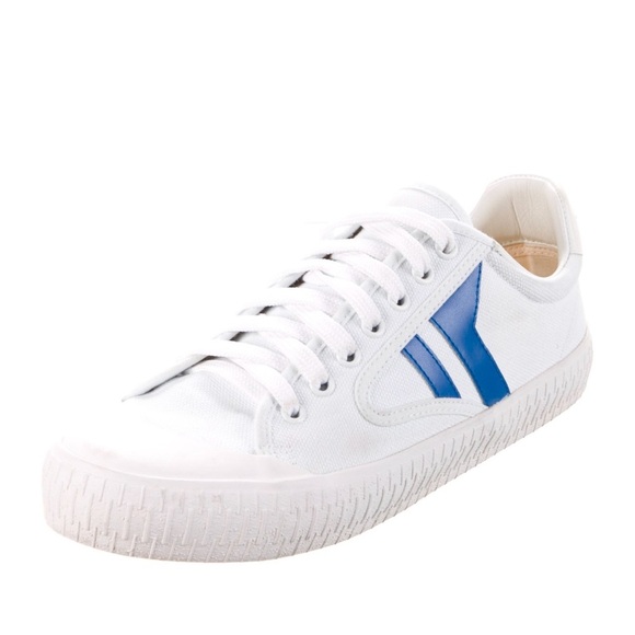 Celine White and Blue Sneakers - Picture 1 of 4